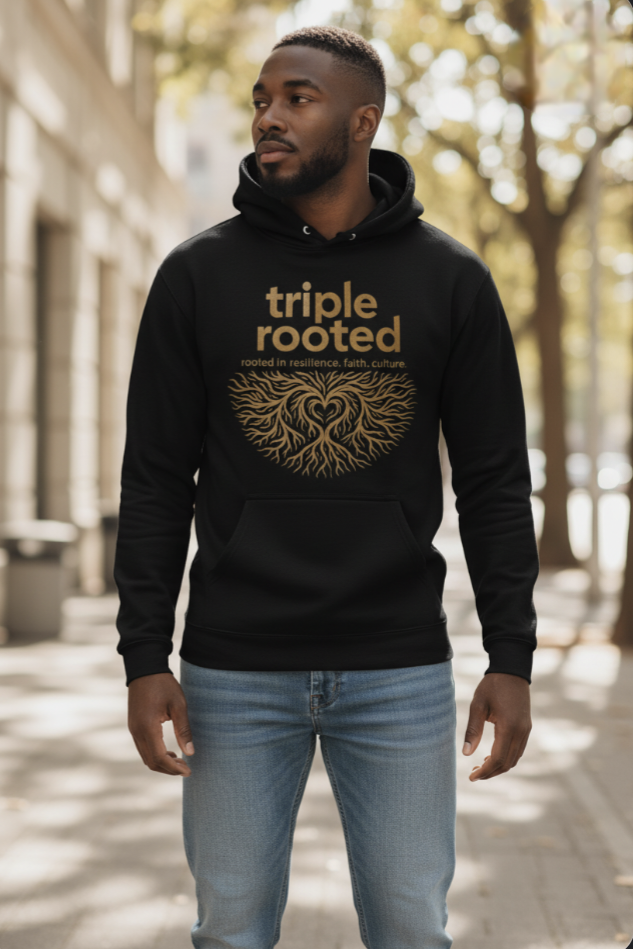 Classic Triple Rooted Logo Hoodie