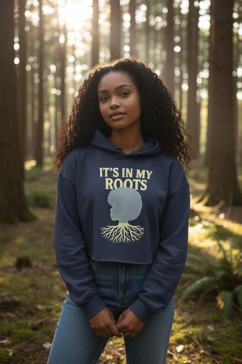 It's In My Roots Cropped Hoodie