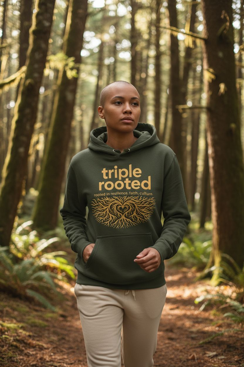 Classic Triple Rooted Logo Hoodie