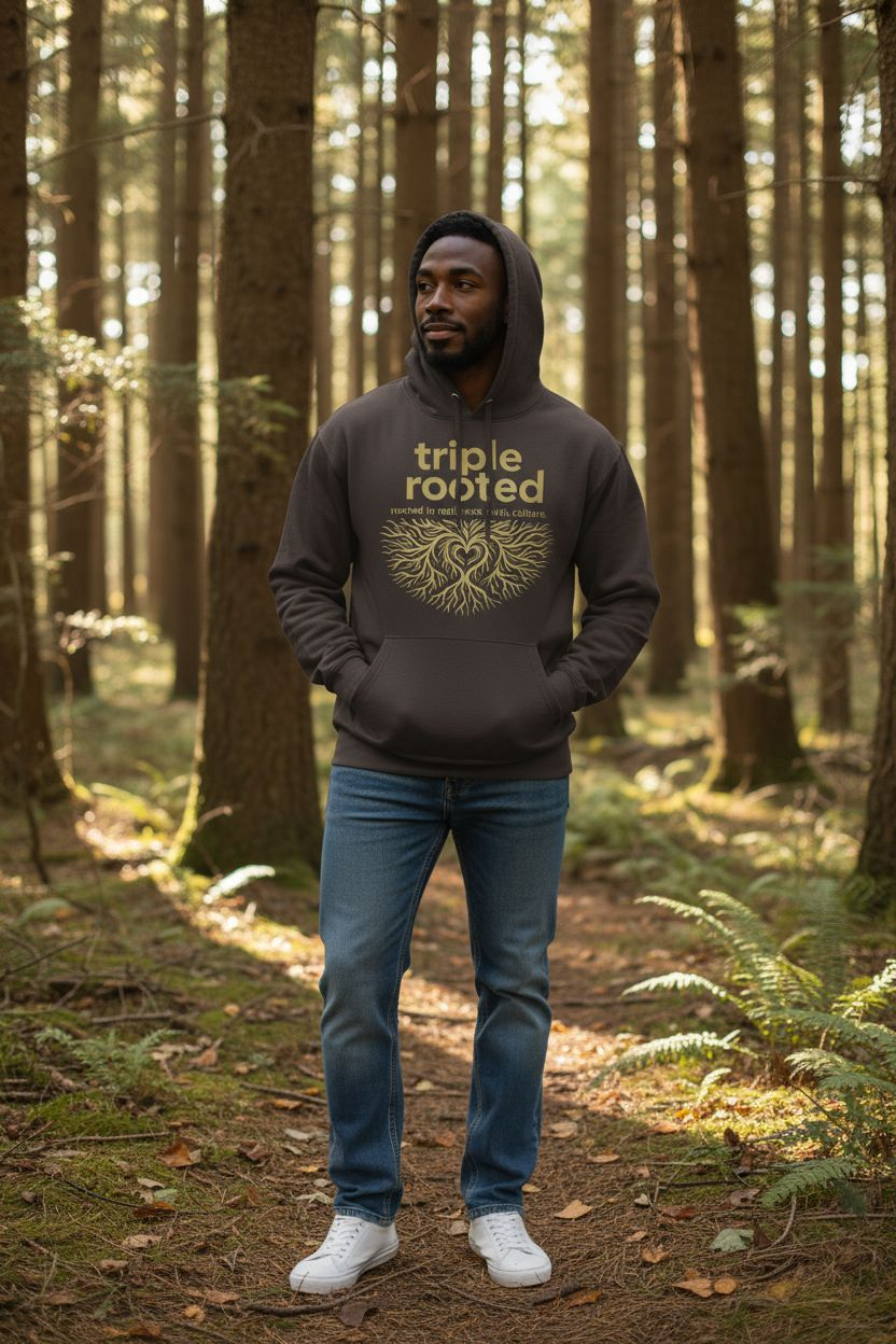 Classic Triple Rooted Logo Hoodie