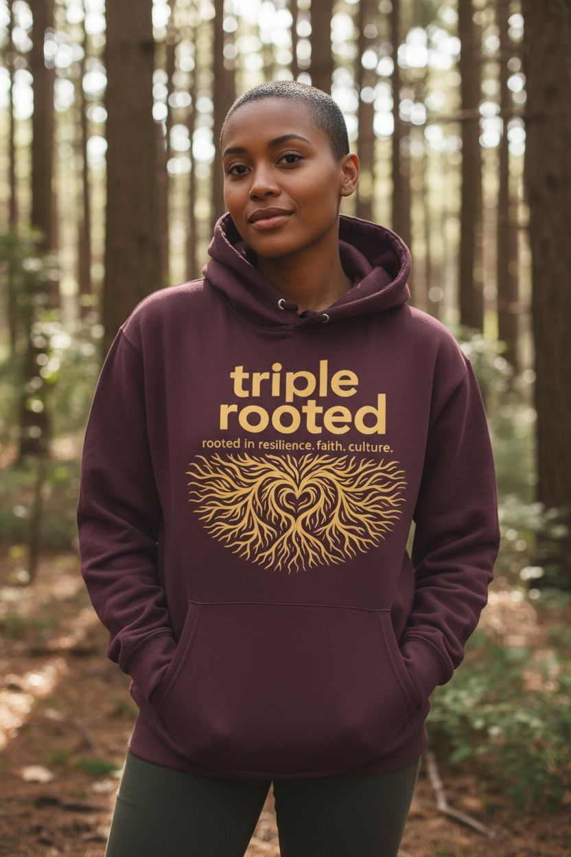 Classic Triple Rooted Logo Hoodie